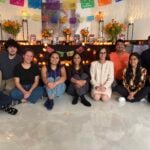 Sarma lab gathers to celebrate Dia de los Muertos.